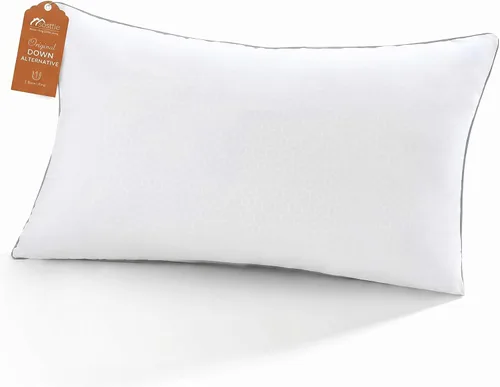 Miniatura 10 de Sasttie Almohada estándar, almohada individual de tamaño matrimonial para personas que duermen de lado, espalda y boca abajo, relleno alternativo
