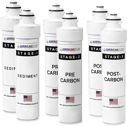 Miniatura 5 de American Filter Company Filtros de agua de 4 etapas AFC-B3-CMBPK, compatibles con Brio NFMPP5M, NFMGAC, NFMUF, NFMCTO5MS3, NFMCTO5MS2 y Moderna UV