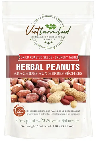 Miniatura 6 de SEMILLAS DE LOTUS CRISPY 5.29oz (150g) VIETFARMFOOD: Ligeramente fritas en aceite. Sin azúcar, dulzura natural, sabor graso característico
