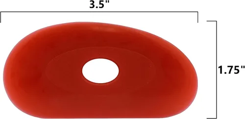 Miniatura 2 de Creative Hobbies Cerámica roja de silicona suave, paquete de 2, herramienta de escultura de cerámica ultrasuave para un acabado suave y eliminación