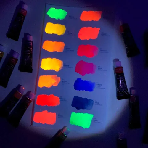 Miniatura 3 de Paul Rubens Pintura de acuarela 14 colores neón vibrantes, tubos de acuarela de 5 ml cada tubo, suministros de arte para pintura de acuarela, cómic
