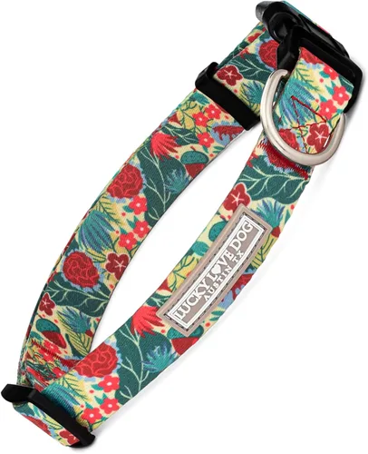 Miniatura 80 de Lucky Love Dog - Collar de perro ajustable con hebilla de fácil clic para los grandes, duradero y cómodo para perros machos y hembras, collar
