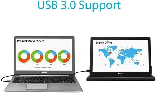 Miniatura 4 de ASUS 15.6 "Monitor portátil (MB168B) - WXGA (1366 x 768), auto-giratorio, caja inteligente, ultra-delgado, ligero, elegante, USB 3.0