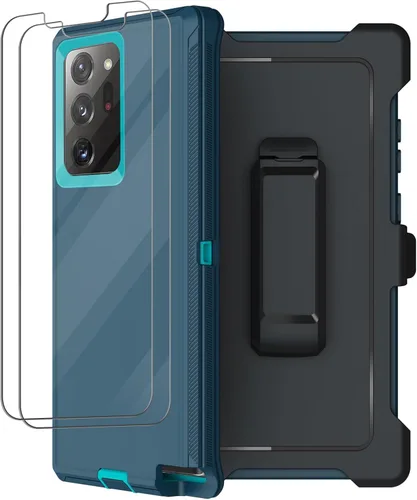 Miniatura 15 de Funda para Galaxy Note 20 Ultra con clip para cinturón, 2 protectores de pantalla, grado militar, cuerpo completo, resistente, a prueba de golpes