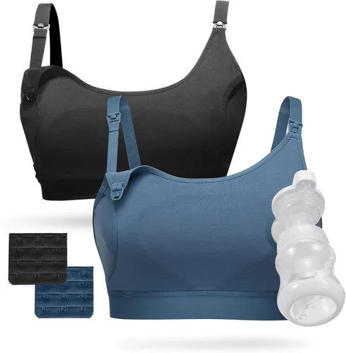 Momcozy Brasier de bombeo, brasier de bombeo manos libres para todo el día, brasier de bombeo y lactancia en una sola sujeción para Spectra, Medela