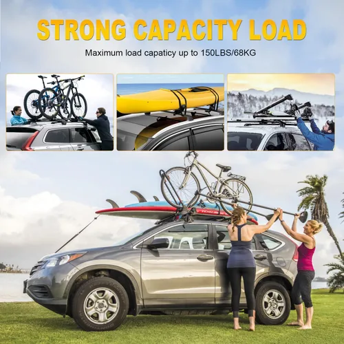 Miniatura 6 de OCPTY Portaequipajes para Honda CR-V 2017-2021, portaequipajes, bolsa de transporte de carga, equipaje, kayak, canoa, bicicleta, snowboard, esquí