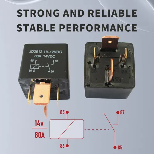 Miniatura 4 de Caja de relés de fusibles precableada, 2 ranuras de relé de 4 pines de 80 A y 6 portafusibles ATC/ATO, bloque de fusibles de relé impermeable