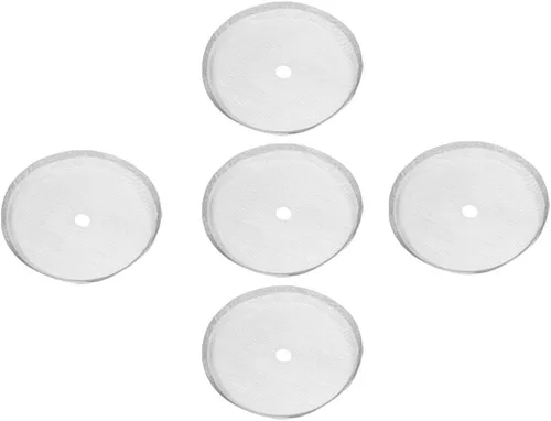 Miniatura 8 de Pantalla de filtro de repuesto para prensa francesa, paquete de 5 filtros universales de acero inoxidable de 2.6 pulgadas, filtros de malla