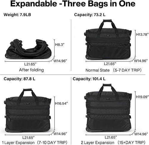 Miniatura 2 de Hanke Maleta de equipaje, Negro