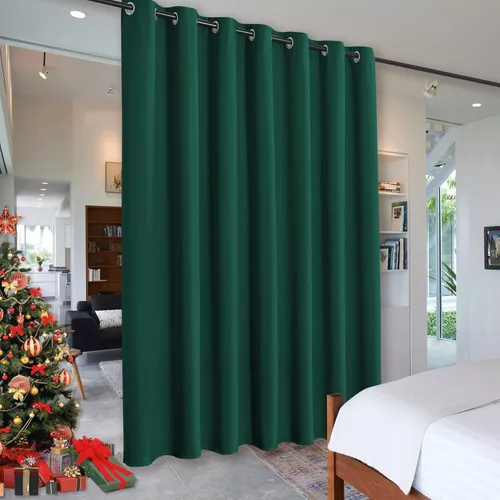 Miniatura 14 de RYB HOME - Cortinas extra largas con bloqueo de luz, persianas opacas insonorizadas para privacidad para cine en casa, oficina, fondo de patio, sala