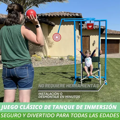 Miniatura 2 de GoSports Splash Tower Water Dunk Game - Tanque de inmersión en agua para niños y adultos