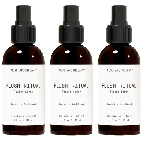 Miniatura 55 de Muse Apothecary Flush Ritual - Aerosol para inodoro aromático y refrescante, usar antes de ir, 2 onzas, infundido con aceites esenciales naturales