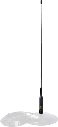 Miniatura 3 de HYS Tri-Band VHF UHF 137-174/180-260/400-480MHz 100W 20inch 2.15dBi/5.2dBi PL-259 UHF Antena telescópica suave macho para Yaesu Kenwood Motorola