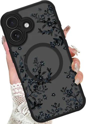 Miniatura 66 de KANGHAR - Funda para iPhone 11 [Compatible con Magsafe] Patrón estampado de leopardo Lindo guepardo Funda protectora magnética para niñas, mujeres
