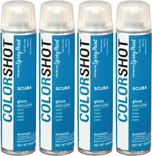 Miniatura 17 de COLORSHOT Pintura en aerosol brillante, aromaterapia (lavanda) 10 onzas, paquete de 4, pintura acrílica de secado rápido, uso en interiores