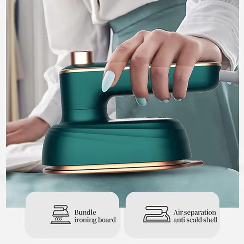 Miniatura 4 de Vaporizador para ropa, mini máquina de planchar, vaporizador de mano giratorio de 180°, 38 W, vaporizador de viaje plegable para tela, ropa