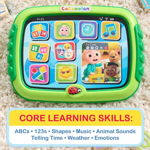 Miniatura 3 de Tableta de aprendizaje CoComelon, más de 60 frases de aprendizaje, canta la canción del alfabeto, juguetes para niños a partir de 18 meses Just Play