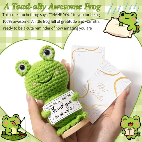 Miniatura 2 de Regalos de agradecimiento para mujeres, apoyo emocional de ganchillo, regalos administrativos para el día profesional, cesta de Pascua, regalo