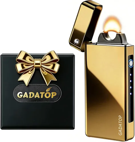 Miniatura 9 de GADATOP Encendedor eléctrico recargable, encendedor de plasma de arco, encendedor sin llama, encendedor al aire libre, resistente al viento