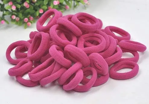 Miniatura 17 de Accesorios para el cabello para niñas y niños, bandas de goma para cola de caballo, bandas elásticas para el cabello (negro)