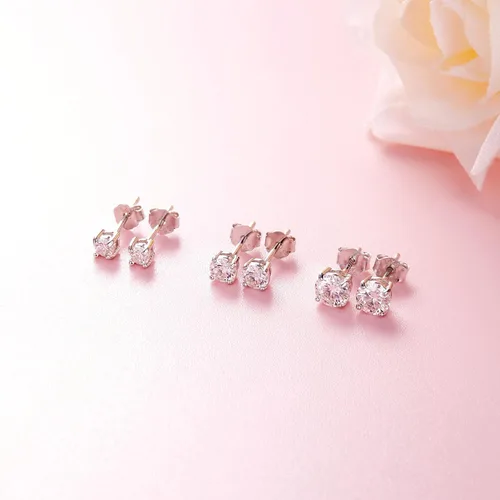 Miniatura 6 de Aretes de moissanita de diamante para mujer 0.6-4 quilates, color DF, hipoalergénicos, 0.3fl oz, plata de ley 925 chapada en oro blanco real, aretes