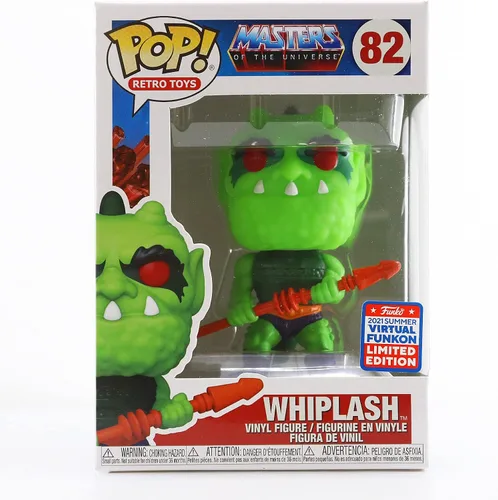 Funko Pop Retro Toys #82 Masters of The Universe Whiplash Figura de vinilo Verano 2021 Virtual Funkon Exclusivo