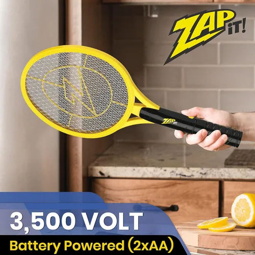Miniatura 2 de Zap It Bug Zapper - Raqueta de exterminador de insectos con batería (2 pilas AA incluidas), 3500 voltios, paquete de 2