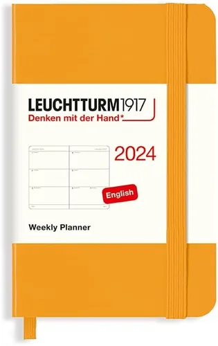 Miniatura 24 de LEUCHTTURM1917 - Agenda semanal 2024 con folleto adicional, bolsillo (A6) tapa dura, azul marino (1 de enero - 31 de diciembre de 2024)