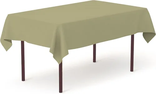 Miniatura 97 de Pomp Mantel Premium de Poliéster de 60" x 84" en Color Amarillo Plátano Tela Fácil de Cuidar, Resistente a Arrugas y Manchas Para Mesa Banana