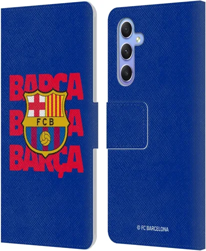 Miniatura 69 de Head Case Designs Funda de piel con licencia oficial del FC Barcelona Barca Crest Graphics para Samsung Galaxy A06 4G