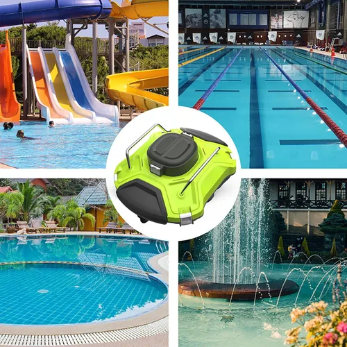 Miniatura 6 de Limpiador robótico inalámbrico para piscinas, 5000 mAh 25 °, aspiradora de piscina para escalar, mapeo inteligente, robot aspirador de piscina dura