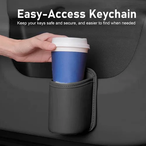 Miniatura 3 de Shakas Portavasos grande para puerta de automóvil, bolsa de almacenamiento multifuncional, papelera para bebidas, taza de agua, teléfono móvil