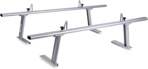 Miniatura 10 de Modelo APX2502-BLK - Escalera de aluminio para camioneta de perfil bajo con topes de carga