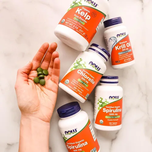 Miniatura 7 de NOW Foods Suplementos, Clorela orgánica de 500 mg con clorofila natural, beta-caroteno, carotenoides mixtos, vitamina C, hierro y proteína, 200