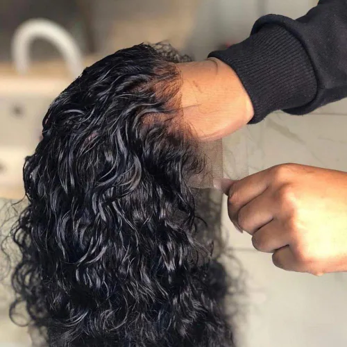 Quinlux Hair HD. Pelucas con encaje frontal transparente13x4, de cabello natural, onda profunda pelucas de encaje frontal pre depiladas para Peluca