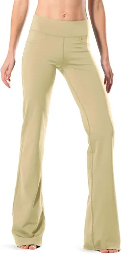 Miniatura 39 de Safort Pantalones de yoga con entrepierna de 28" 30" 32" 34"más amplios en la parte inferior para botas altas, 4 bolsillos, UPF50+
