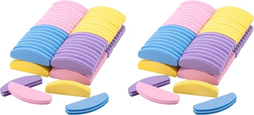 Miniatura 9 de 40 unidades de limas de uñas pequeñas de grano 100/180 para uñas acrílicas y naturales