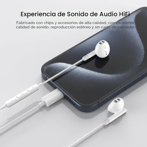 Miniatura 4 de Auriculares USB C para iPhone 17 16 15 Pro Max Plus iPad Pro USB C Auriculares con micrófono Control de volumen USB C Auriculares con cable USB Tipo