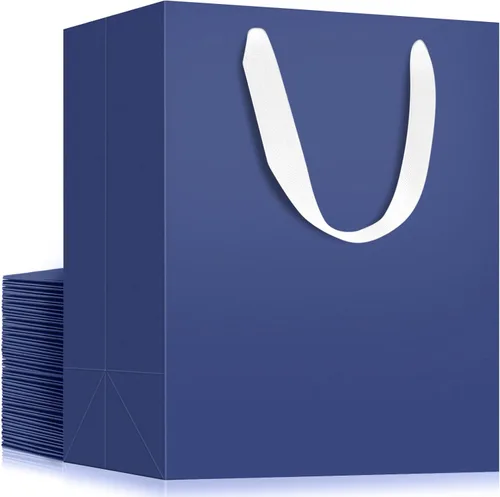 Miniatura 32 de EUSOAR Bolsas de papel de estraza grandes de 9.8 x 5.1 x 12.6 pulgadas a granel, bolsas resistentes para recuerdos de fiesta, cumpleaños, bodas