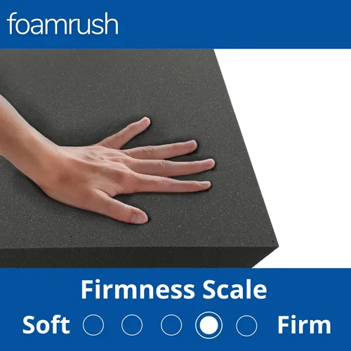 Miniatura 3 de FoamRush Cojín de espuma para tapicería de alta densidad de 3 x 18 x 20 pulgadas, color carbón, hoja de tapicería, acolchado de espuma, reemplazo