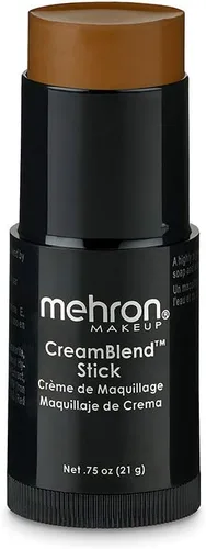 Miniatura 31 de Mehron Makeup CreamBlend Stick Base para rostro y cuerpo Barra de maquillaje profesional de cobertura completa 0.75 oz (21 g) (Dark 4)