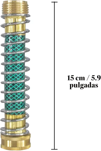 Miniatura 3 de Hourleey Protector de manguera de jardín, adaptador de extensión de manguera con resorte helicoidal, paquete de 2