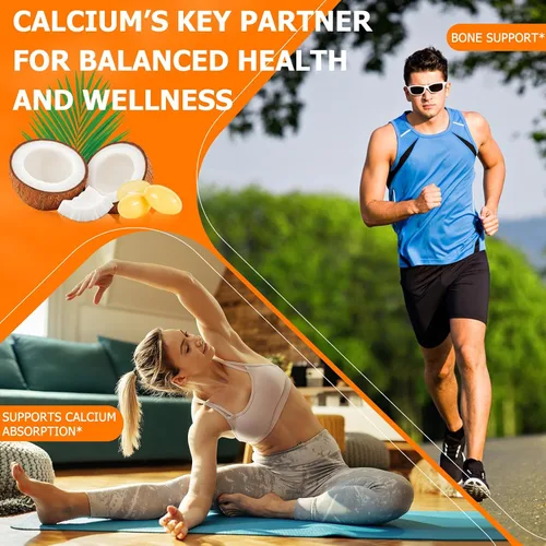 Miniatura 7 de Liefiet Vitamina D3 K2 10000 UI con 200 mg, cápsulas de vitamina D3 y K2, complejo de vitaminas D y K 2 en 1 con aceite de coco virgen, 120 cápsulas