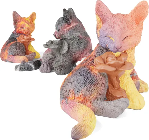 Miniatura 2 de Moldes de resina para hacer jabón de gato rosa animal moldes de fundición de arcilla de silicona para decoración del hogar 3D molde de arcilla Rosa