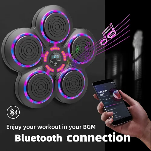 Miniatura 3 de 2025 Music Boxing Machine with Boxing Gloves, Smart Bluetooth Boxing Trainer, Boxing Wall Mount Machine for Adults Kids, Electronic Boxing Target