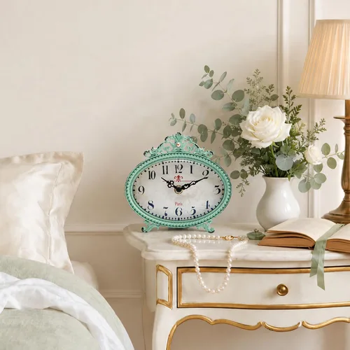 Miniatura 5 de NIKKY HOME Reloj de mesa estilo vintage