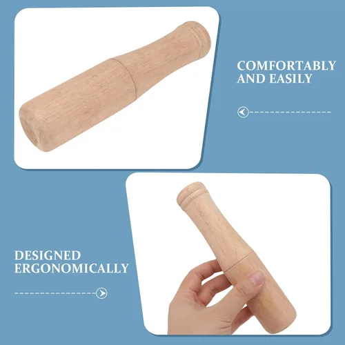 Miniatura 8 de DOITOOL Muddler de madera para cócteles de 6.8 pulgadas – Herramienta profesional de madera para bebidas de frutas Mojitos – Bartender Mashing Stick