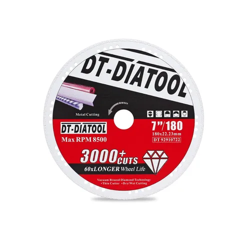 Miniatura 22 de DT-DIATOOL Ruedas de corte de diamante de 4 x 7/8 "para cuchillas de corte de metal de acero y hierro para amoladora angular