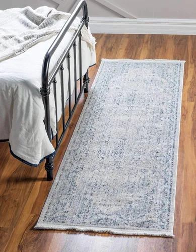 Miniatura 19 de Unique Loom Noble Collection - Alfombra de área tradicional, envejecida, vintage, geométrica, con borde (2' 2 x 3' 0 rectangular, azul/beige)