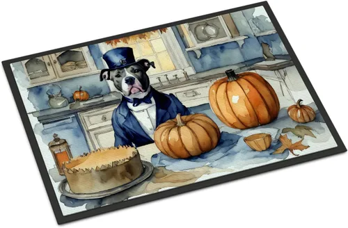 Miniatura 86 de Caroline's Treasures DAC1720MAT Affenpinscher - Tapete de otoño para cocina, con calabazas, 18 x 27 pulgadas, tapete para puerta delantera